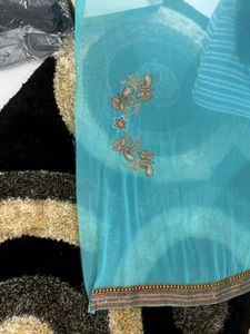Sequins Work Saree Party Wear