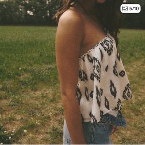 Zara New Limited Edition Cotton Bohemian Top