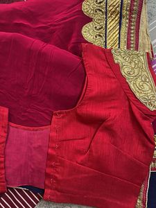 Elegant Pink &amp; blue Saree