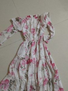 Floral Tiered Midi Dress