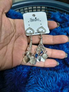 Heart Jhumka Earrings