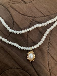 Double Layered Pearl Necklace