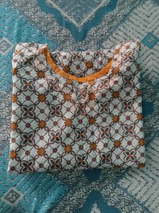 Beautiful Yellow Kurti For Office And Party