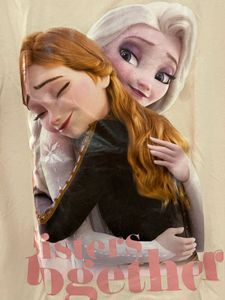 H&amp;M Frozen Sisters T-Shirt-like New For 6-8 Yr
