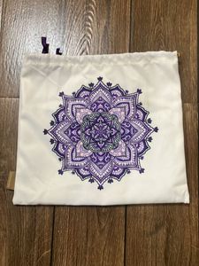 Drawstring Pouch with Mandala Design