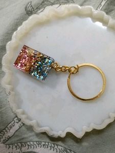 Resin Glitter Keychain