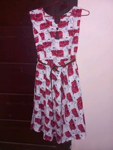 White And Pink Frock