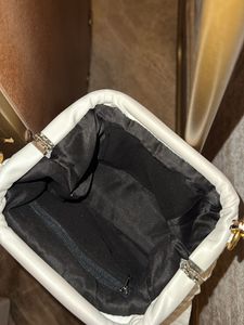 White Pleated Clutch