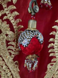 Red And Golden Lehenga With Choli