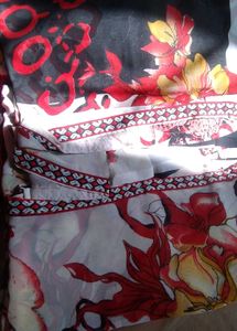 Elegant Floral Print Saree