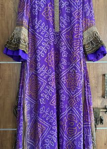 Bandhani Printed Long Stylist Kurti