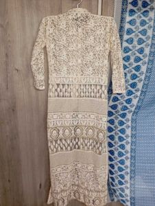 Elegant Embroidery White jacket