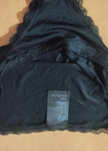 Black Lace Trim Panties