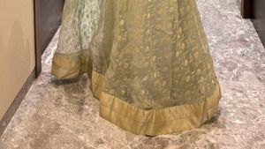 Green New Anarkali