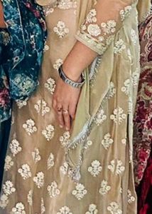 Heavy A Shape Dress With Lace Duppatta