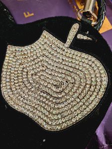 Velvet ⚫️ Black Apple💎 Design Purse 👛