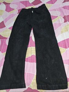 Wide Leg Black Jeans