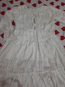 Elegant White Sheer Dress