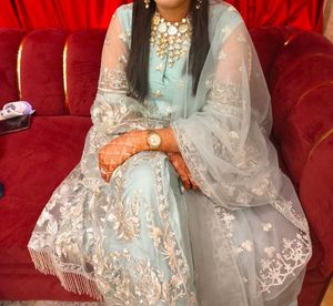 Pakistani customised kurta with pant and dupatta