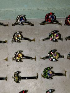 Vintage Rhinestone Rings At @ 150