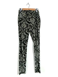 Black &amp; White Velvet Pants (Women)
