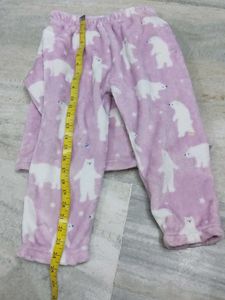 Cute Bear Print Baby pyjama set