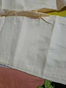 Woman Cream Colour Suit Pajama Pant