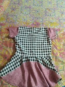Girls Checked Top