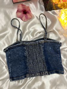 Denim Crop Top
