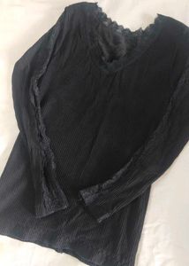 Black Full Sleeves Top