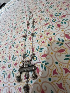 Vintage Silver Tone Indian Necklace