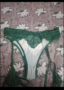 Green Lace Lingerie Set