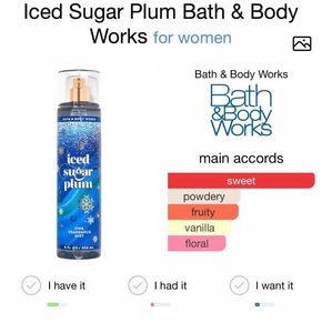 Bbw Iced Sugar Plum Mist 50ml left