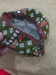 Patterned Drawstring Pouch