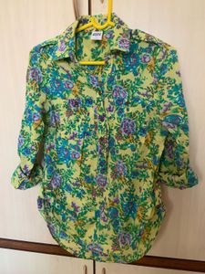 Vero Moda Floral Print Pure Cotton Top
