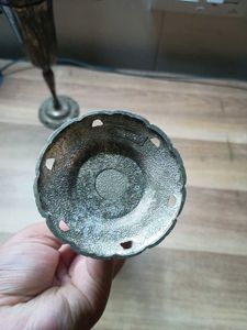 vintage silver-plated wine goblets