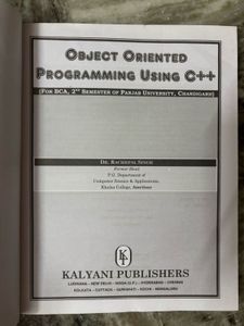 Object Oriented Programming C++