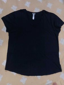 H&amp;M Black Ti Shart