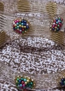 Colorful Beaded Bangles