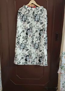 White Printed Skirt