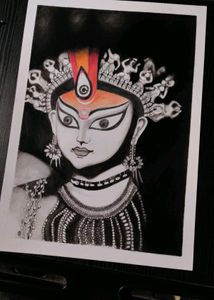 Durga Maa Orignal Hand Made Portrait