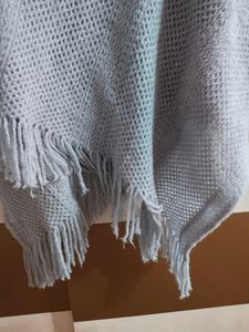 Trendy Elegant Grey Poncho For Women...