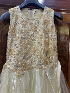 Embroidered Girls Gown