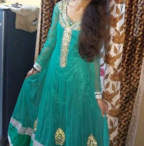 Anarkali Full Gher 3 Peice Long Dress