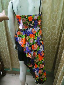 Floral Asymmetric Dress