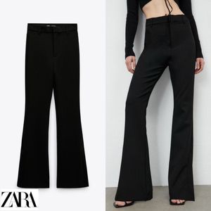 Black Flared Trousers