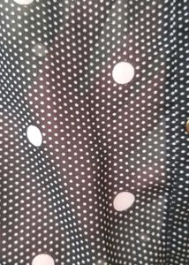 Sheer Black🖤Button-Down With Orange Collar🍊✨️