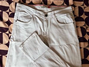 Cherokee Off-White Regular Waist Jeans