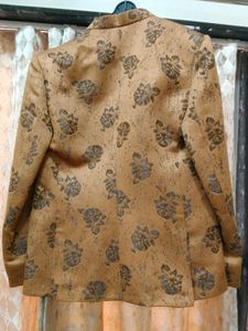 Floral Print Wedding Party Wear Jodhpuri Jacket