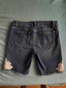 A Blue Denim Shorts
